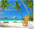 Beach Mouse Pad, Coconut Trees Mouse Pad, Nature Mouse Mat Square Waterproof by IMAYONDIA