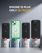 Miracase Magnetic for iPhone 15 Plus Case 6.7'' Full-Body Military Drop Proof - Image 2