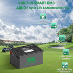 36V 105Ah LiFePO4 Golf Cart Battery, Built-in Smart 200A BMS, - Image 7
