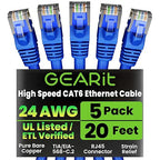 GEARit Cat 6 Ethernet Cable Pack by GEARit