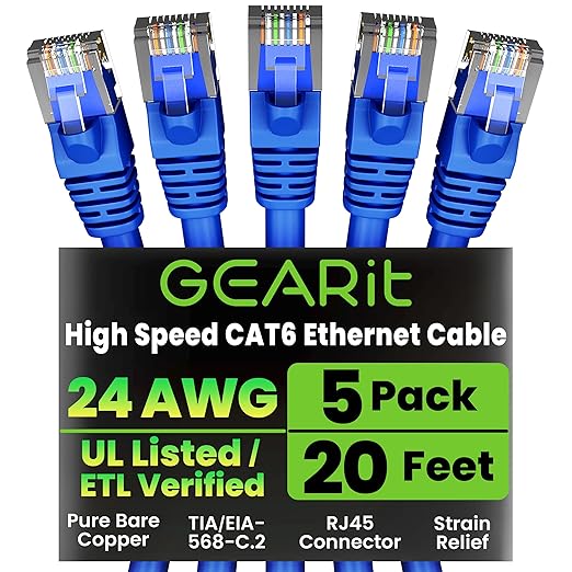 GEARit Cat 6 Ethernet Cable Pack by GEARit