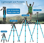 Victiv 72 inch Camera Tripod, Tall Tripod - Image 3