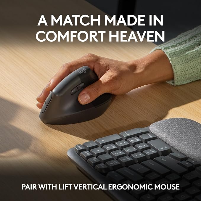 Logitech Wave Keys Wireless Ergonomic Keyboard - Image 8