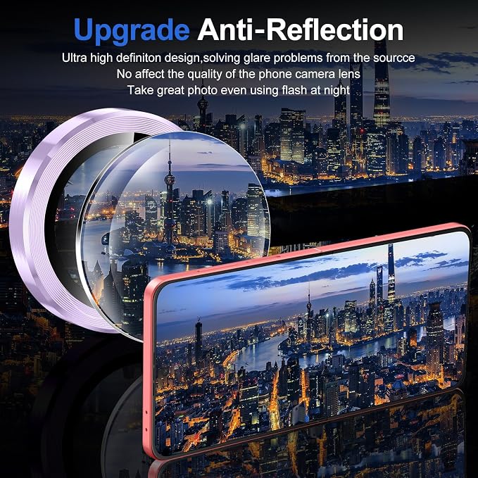 for Samsung Galaxy Z Flip 7 Camera Lens Protector, Individual Metal Ring - Image 4
