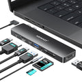 USB C Adapter HDMI USB Multiport Hub, 8 in 2 Accessories by ABIWAZY
