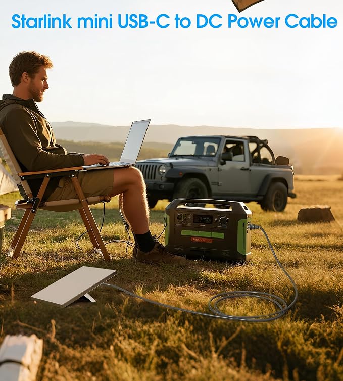 10FT Starlink Mini USB-C to DC Power Cable – Waterproof 18AWG, PD 100W - Image 5