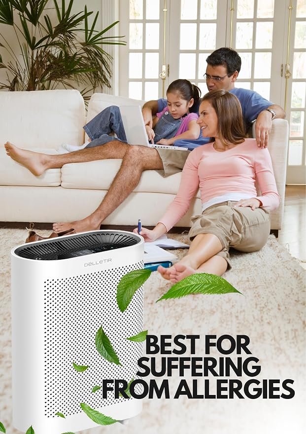 Office Air Purifier with 3-in-1 HEPA Filter Desktop Air Cleaner - Image 5