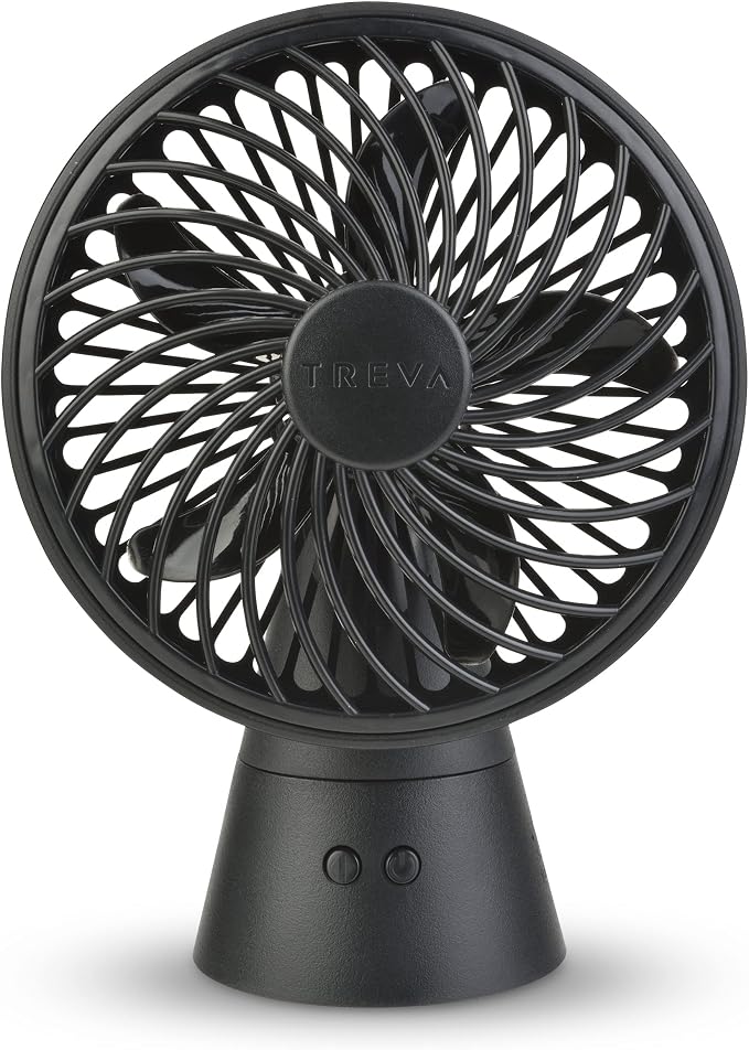 Treva 5 Inch Rechargeable Oscillating Fan by Treva