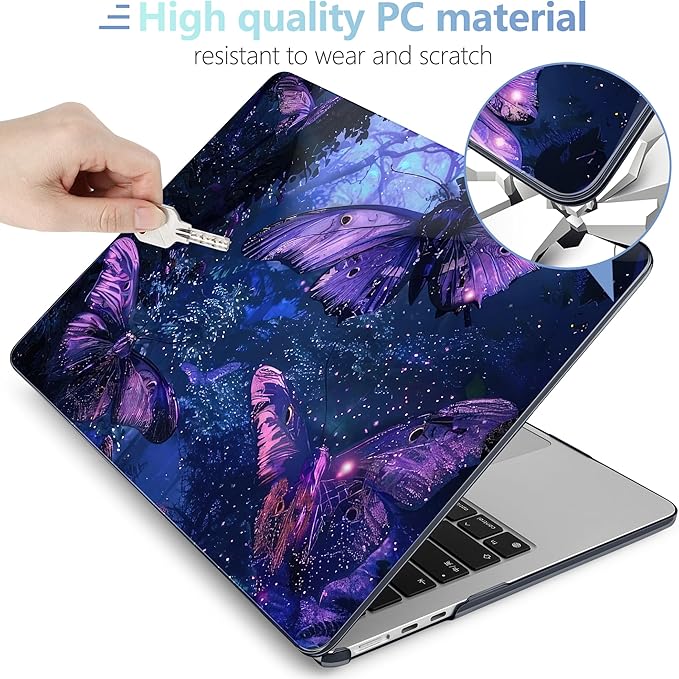 MEEgoodo Case for M4/M3/M2 MacBook Air 13.6 inch Case 2025 2024 2022, Fit Model - Image 4