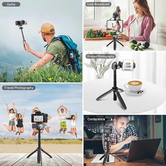 ULANZI MT-47 Camera Tripod Aluminum Alloy Mini Travel Phone Tripod Stand - Image 6