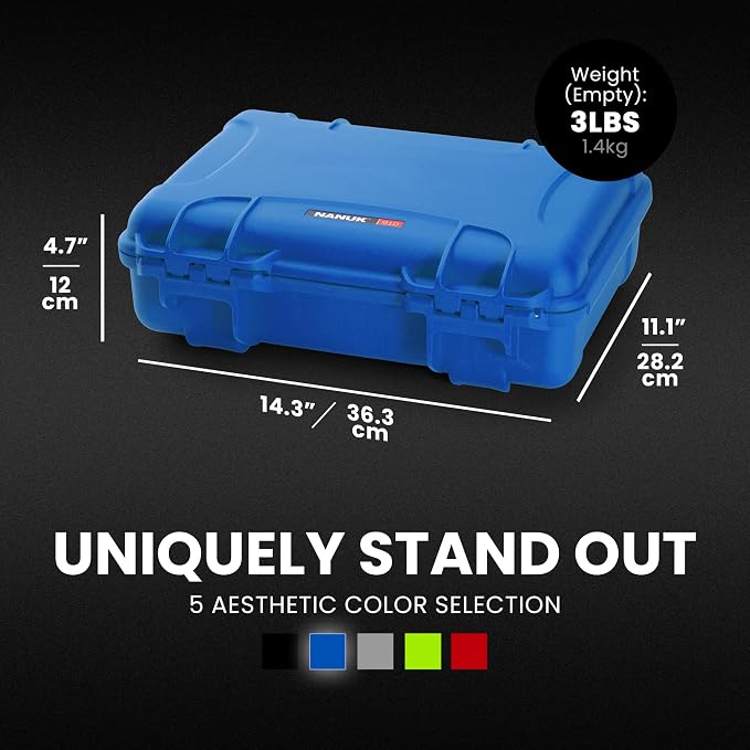 NANUK 910 Hard Case with Customizable Cubed Foam, IP67 Waterproof, Dustproof - Image 5
