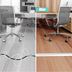 Floor Cord Cover Cavity 0.8"x0.37" Self Adhesive Cord Hider, 3.3FT Low Profile - Image 5