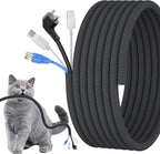 1/2 inch Cord Protectors from Pets No Chew, 10ft Wire Protector Cord Covers by Wengus
