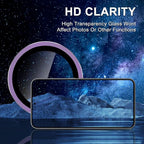 for Samsung Galaxy S25 Camera Lens Protector, Individual Metal Ring Tempered - Image 4