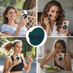 Magnetic Phone Ring Grip Holder, Silicone Finger Loop Grip, Compatible - Image 2