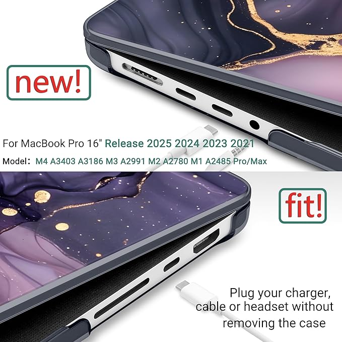 DONGKE for M4 MacBook Pro 16 Inch Case 2024 2023 2021 A3403 A3186 M3 A2991 M2 - Image 2