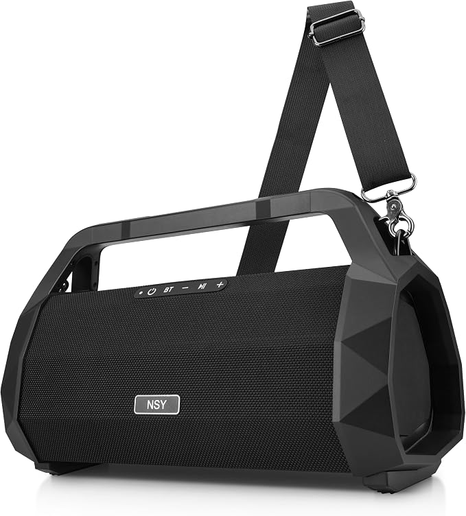 Portable Waterproof Speaker Bluetooth 5.3, Rugged 120W Loud Outdoor Boombox by NSYAudio