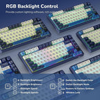 RK ROYAL KLUDGE M75 Wireless Mechanical Keyboard w/Screen and Volume Knob - Image 5