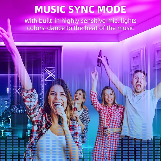 RGBZONE Bluetooth RGB LED Controller, 4-PIN Smart Music LED Strip Lights - Image 5