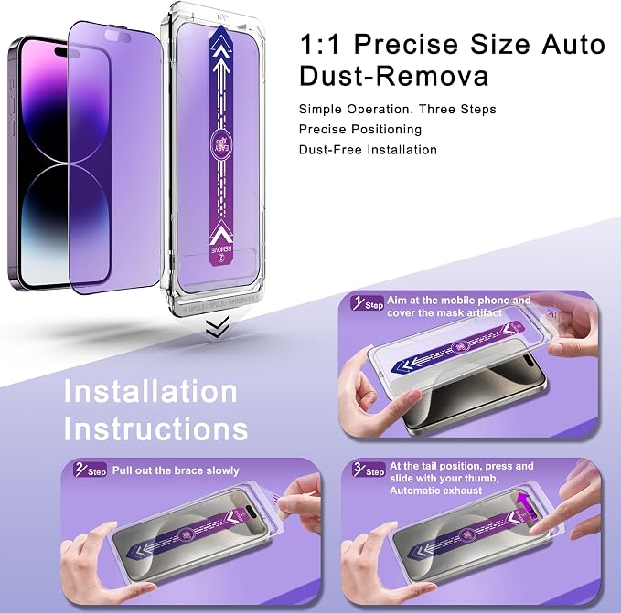 2 Pack Anti Blue Light Matte Screen Protector - Image 4