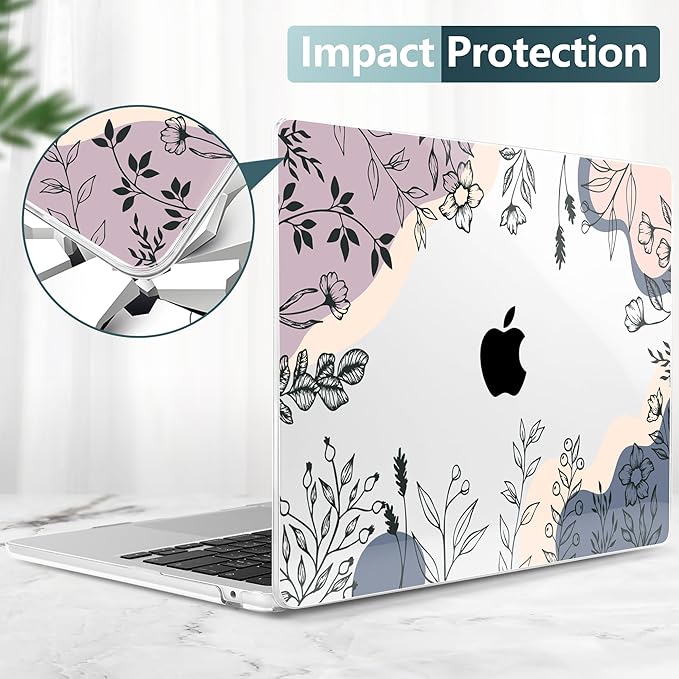 TWOLSKOO Compatible with M4 MacBook Air 13.6 inch Case 2025-2022 Release M4 - Image 6