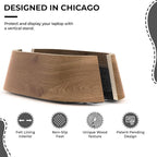 HumanCentric Vertical Laptop Stand in Black Walnut Wood, Upright Adjustable - Image 8