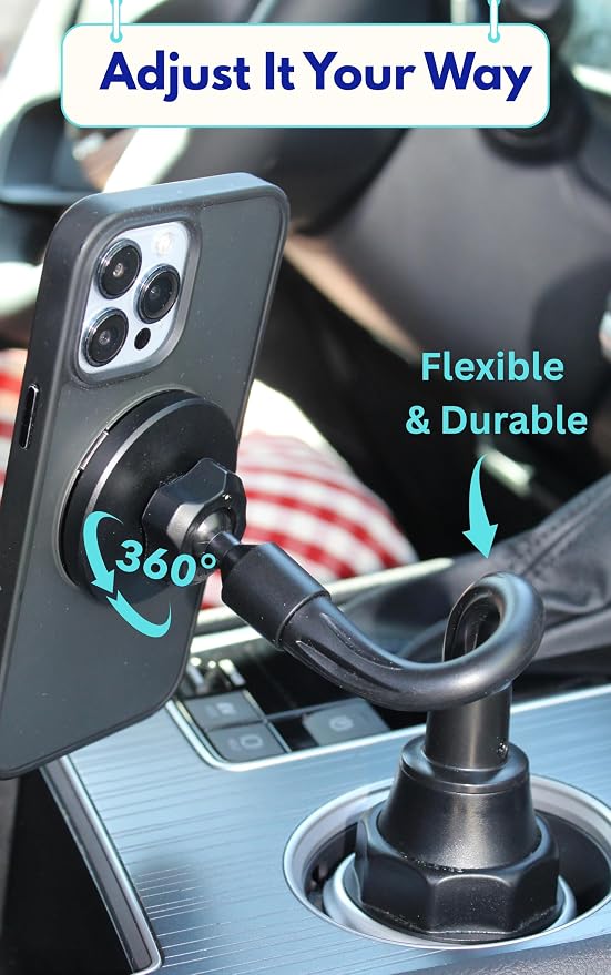 Cup Holder Phone Mount Magnetic - Image 3