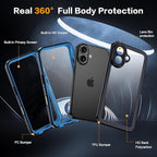 for iPhone 16 Case Waterproof, Built-in Privacy Screen & HD Screen Double Front - Image 2