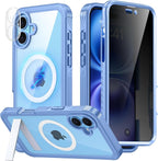 Magnetic & Stand for iPhone 16 Plus Case Built-in Privacy Screen Protector by Unknown