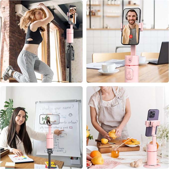 Auto Face Tracking Phone Holder, Gesture Control & Remote, Face Tracking Tripod - Image 9