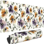 Watercolor Floral Large Mouse Pad, Gaming Keyboard Desk Pad, Extended Mouse Mat by BAHDSISFA