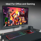 Redragon S107 Gaming Keyboard and Mouse, RGB Gaming Keyboard and 3200 DPI Mouse - Image 7