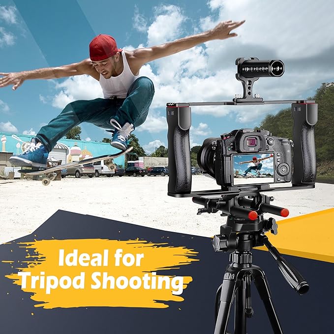 Zeadio Camera Video Rig Cage, Aluminum Filmmaking Movie Making Kit - Image 3