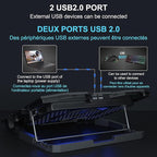 TopMate C5 12-15.6 inch Gaming Laptop Cooler Cooling Pad | 5 Quiet Fans and LCD - Image 6