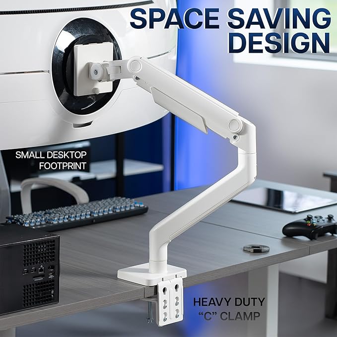 VIVO Heavy Duty Aluminum Ultrawide Monitor Tension Arm - Image 8