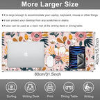Mouse Pad, Large Colorful Flowers and Berries Desk Mat, Extended Non-Slip - Image 2