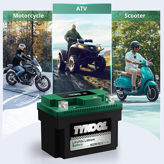 TYKOOL YTX4L-BS YTZ5S Lithium LiFePO4 Motorcycle Battery, 2X Cranking Amps 140A - Image 7