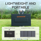 400W Portable Solar Panel, Lightweight Foldable Solar Panels Complete - Image 5