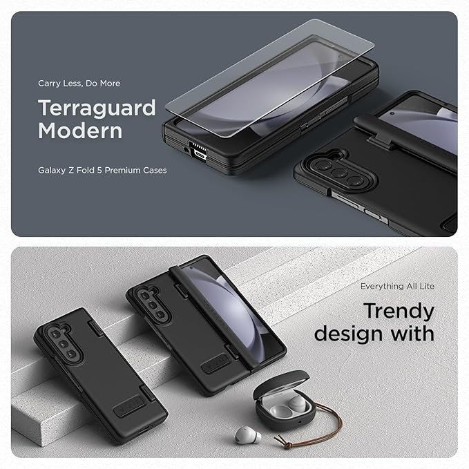 VRS DESIGN Phone Case for Galaxy Z Fold 5 5G, Premium Modern Neat Style Case - Image 6