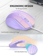 TECKNET Wired Mouse, 6-Button Corded - Image 4