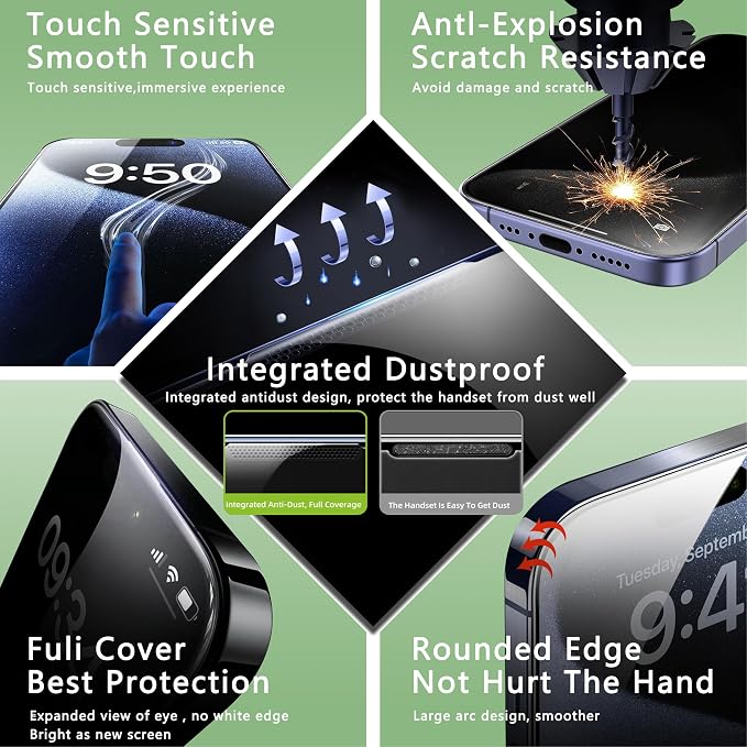 2 Pack Privacy Screen Protector - Image 6