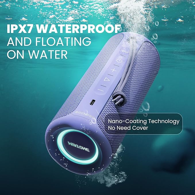 MIATONE Portable Bluetooth Speaker 36W Stereo Sound Bass Boost, 24H Playtime - Image 6