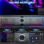 Jeecoo A40 Bluetooth Computer Speakers - Image 3