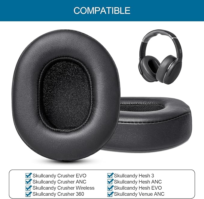 GEVO Ear Pads Replacement for Skullcandy Hesh 3 Hesh EVO Hesh ANC Headphone - Image 2