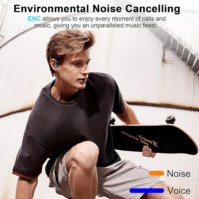 Wireless Earbud, 75Hrs Bluetooth 5.4 Headphones IP7 Waterproof - Image 5