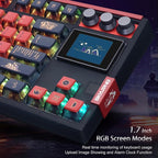 MOLGRIA SKYLOONG GK87 JIUWEI Pudding Keycaps RGB Backlit Gaming Keyboard - Image 3