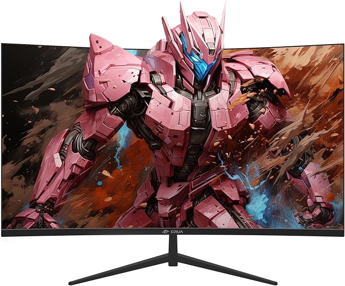 CRUA 32Inch Curved Gaming Monitor, FHD VA Screen 165Hz/200Hz, 1800R VA Screen - Image 2
