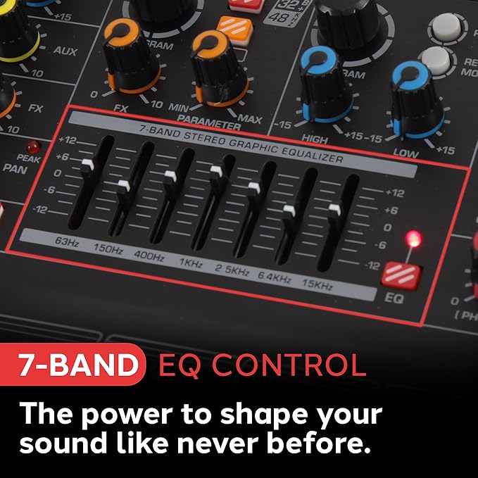 Pyle 12-Channel Console Style Audio Mixer - Image 4