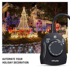TiFFCOFiO Outdoor Timer Outlet, Dusk to Dawn Light Sensor Timer Weatherproof - Image 3