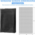 48"x102" Window Screen Mesh, Fiberglass Window Screen, Screen Door Mesh - Image 2